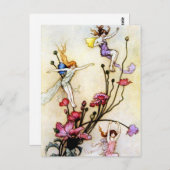 妖精と花はがき ポストカード (正面/裏面)