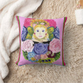 妖精と花アメリカのMoJo枕 クッション (ブランケット)