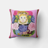 妖精と花アメリカのMoJo枕 クッション (裏面)