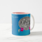 妖精と花パーソナライズされたあなたの写真を追加 ツートーンマグカップ (正面右)