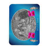 妖精と花パーソナライズされたあなたの写真を追加 マグネット (縦)