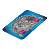 妖精と花パーソナライズされたあなたの写真を追加 マグネット (左側)