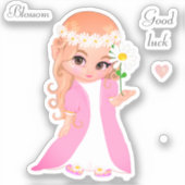 妖精と花 シール (正面)