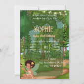 妖精と蝶のいる魔法の森の妖精 招待状 (正面)