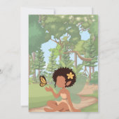 妖精と蝶のいる魔法の森の妖精 招待状 (裏面)