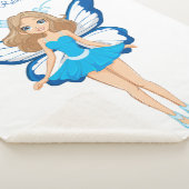 妖精と蝶のファンタジー毛布 シェルパブランケット (3/4)