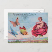 妖精と蝶ケルンアド ポストカード (正面/裏面)