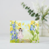 妖精と蝶 ポストカード (スタンド正面)