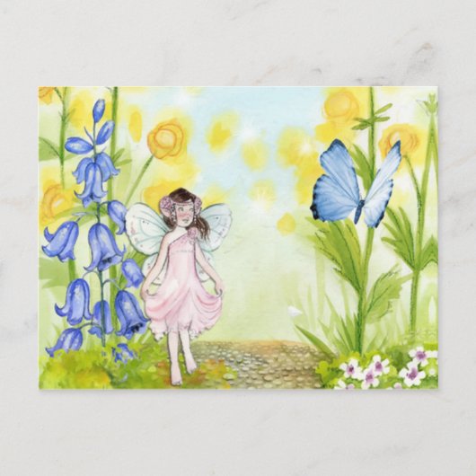 妖精と蝶 ポストカード (正面)