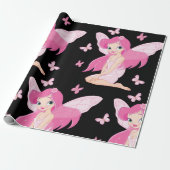 妖精と蝶 ラッピングペーパー (アンロールド)