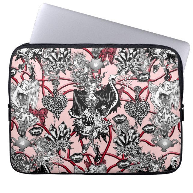 妖精と魔女 ラップトップスリーブ (正面)