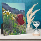 妖精と黄色の花 フォトプラーク (側面)