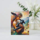 妖精と黒い子羊 ポストカード (スタンド正面)