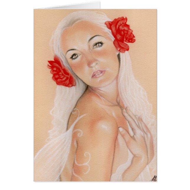 妖精によって絡み合わせるバラカード (正面)