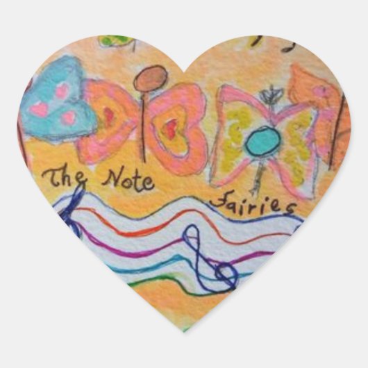 妖精に注意して下さい ハートシール (正面)