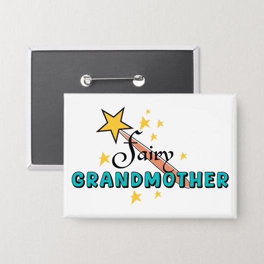 妖精のおばあちゃんボタン 缶バッジ (正面/裏面)