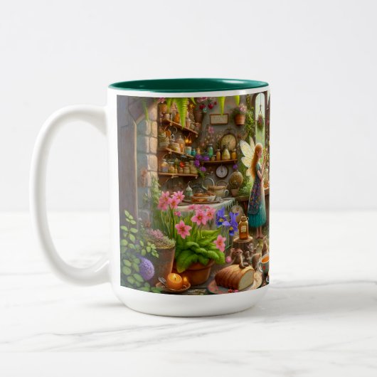 妖精のお茶会のファンタジーキッチン ツートーンマグカップ (左)