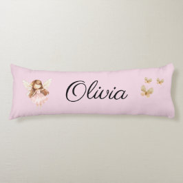 妖精のかわいいガーデン魔法の名パーソナライズされた前 ボディピロー