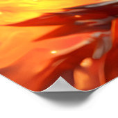 妖精のアイスファイアークイーンライトカラフルファンタジー ポスター (角)