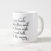 妖精のアイルランドの天恵と踊るように ジャンボコーヒーマグカップ (正面右)