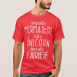 妖精のアリエル・マーメイドおもしろい・ギフトで踊る Tシャツ