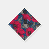 妖精のウォレンとケシ スタンダードカクテルナプキン (角)