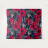 妖精のウォレンとケシ タペストリー (正面(横))