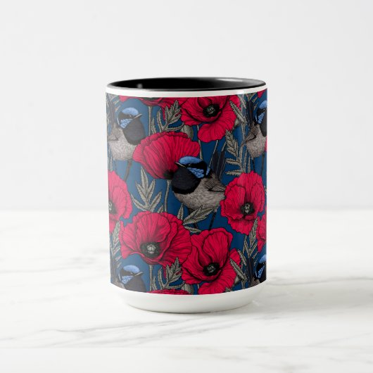 妖精のウォレンとケシ マグカップ (中央)