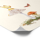 妖精のウッドランドの女の子の赤ちゃんシャワーへようこそ ポスター (角)