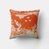 妖精のオレンジマッシュルーム クッション (裏面)