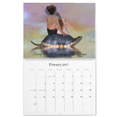 妖精のカメの交差のカレンダー カレンダー (2月 2027)