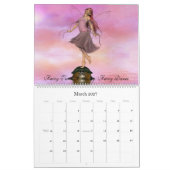 妖精のカメの交差のカレンダー カレンダー (3月 2027)