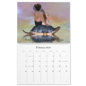 妖精のカメの交差のカレンダー カレンダー (2月 2026)