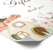 妖精のガーデンカードとギフト誕生日パーティーサイン ポスター (角)