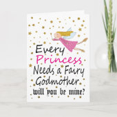 妖精のガーリーな意志私の教母の写真です カード (正面)