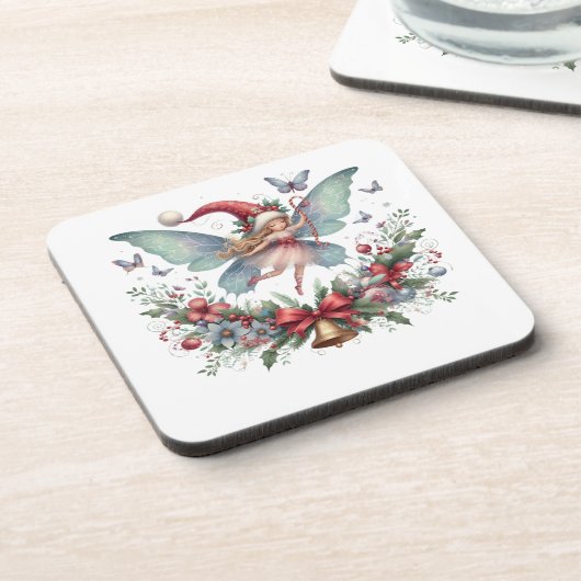 妖精のクリスマスバタフライ コースター (左側)