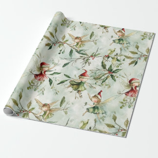 妖精のクリスマスラッピング紙お洒落、ギフト ラッピングペーパー
