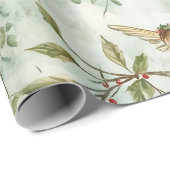 妖精のクリスマスラッピング紙お洒落、ギフト ラッピングペーパー (ロールコーナー)