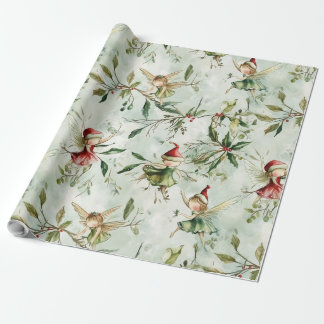 妖精のクリスマスラッピング紙お洒落、ギフト ラッピングペーパー