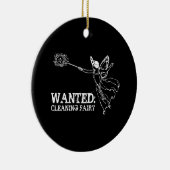 妖精のクリーニングを希望 セラミックオーナメント (右)