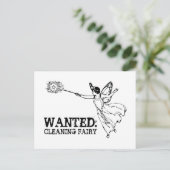 妖精のクリーニングを希望 ポストカード (スタンド正面)