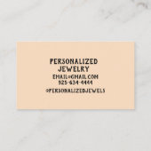 妖精のクローズアップ翼のファンタジー女 名刺 (裏面)