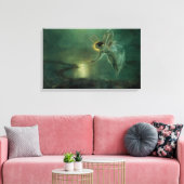 妖精のグリムショーによる夜の精ビクトリアン神 キャンバスプリント (インサイチュ (リビング))