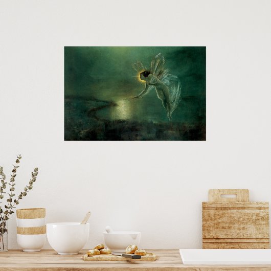 妖精のグリムショーによる夜の精ビクトリアン神 ポスター (キッチン)