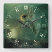 妖精のグリムショーによる夜の精ビクトリアン神 ラージ壁時計 (正面)