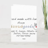 妖精のグリーティングカード シーズンカード (裏面)