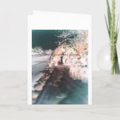 妖精のグローオレンジのグリーティングカード カード (裏面)