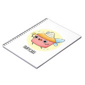 妖精のケーキ 面白い カップケーキ ダジャレ ノートブック (左側)