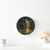 妖精のサークル妖精の真夏のイブ ラウンド壁時計 (ホーム)