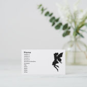 妖精のシルエットの姿勢23 名刺 (スタンド正面)